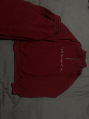 Burgundy Quarter-Zip Set