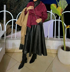 Burgundy Trench Coat