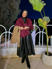 Burgundy Trench Coat